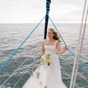 House of CB White Midi Dress